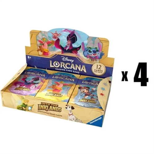 4x Into the Inklands - Booster Box - Disney Lorcana (Case)